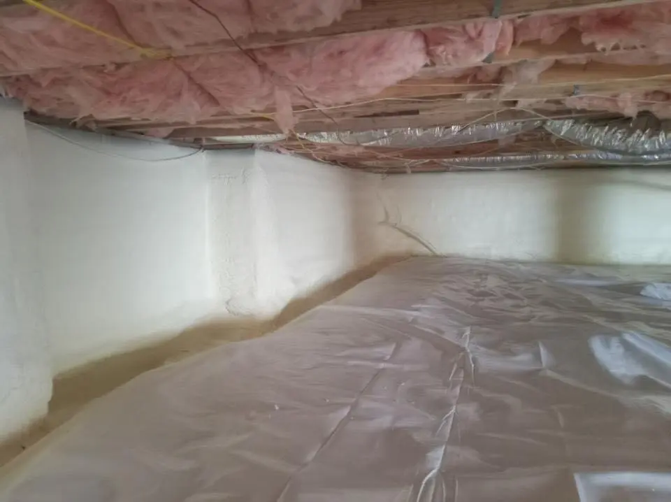 Crawl space encapsulation with closed-cell spray foam for Spray Foam Roofing Repair in Dumfries